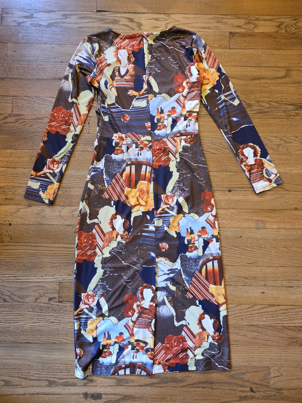 Wray NYC Fun Patterned Long-Sleeve Midi Dress - Multicolor